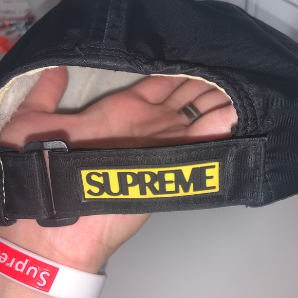 SUPREME Performance Black Strap Back Hat - Picture 1 of 3
